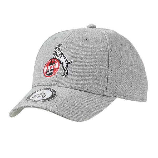 1. FC Köln Cap "Basic Logo" grau 100 % Baumwolle